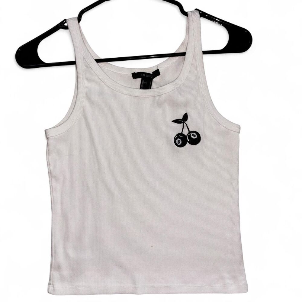 Forever-21 Women's White Vest